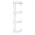 Etagère d'angle de douche 3 niveaux à fixer TERESINA Alu Satiné MSV MSV