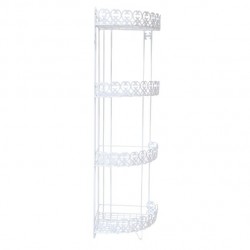 MSV Shower corner shelf 4 levels to fix AGADIR White