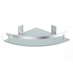 MSV Shower corner shelf to be fixed TABARCA Alu & Satin Glass MSV