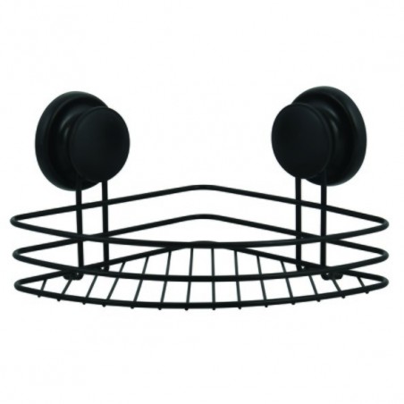 Etagère d'angle de douche à fixer TABARCA Alu & Verre Satiné MSV MSV