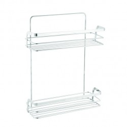 MSV Estante de ducha 2 niveles para fijar RILEY Chrome MSV
