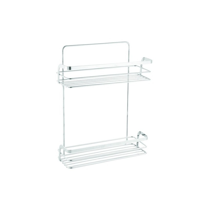 MSV Estante de ducha 2 niveles para fijar RILEY Chrome MSV