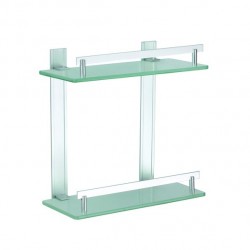 MSV Estante de ducha 2 niveles para fijar TABARCA Alu & Glass MSV