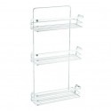 MSV Estante de ducha 3 niveles para fijar RILEY Chrome MSV