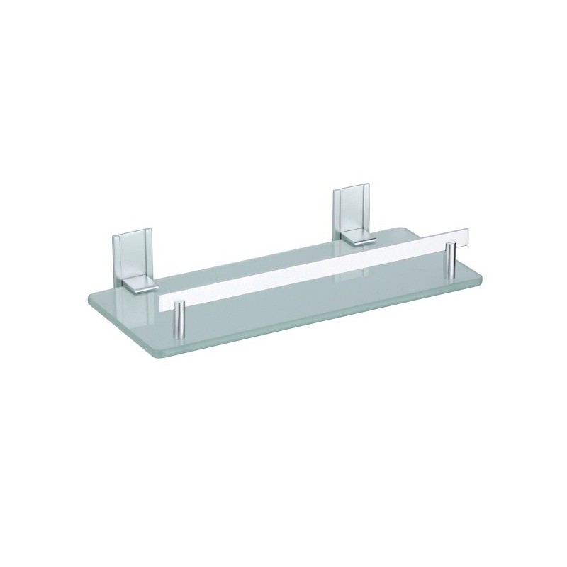 Etagère de douche à fixer TABARCA Alu & Verre MSV MSV