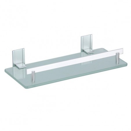 Etagère de douche à fixer TABARCA Alu & Verre MSV MSV
