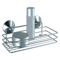 MSV Duschregal mit Saugnäpfen Chrom