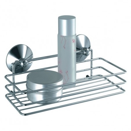 MSV Duschregal mit Saugnäpfen Chrom MSV