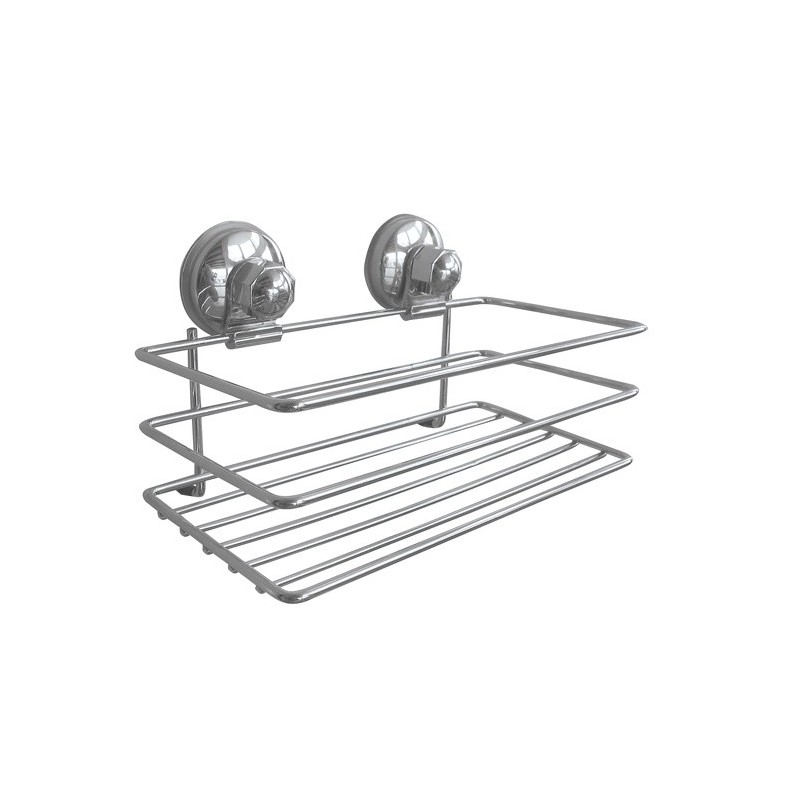 MSV Shower Shelf Suction cup Chrome MSV