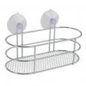 MSV Shower Shelf Suction cup oval Chrome MSV