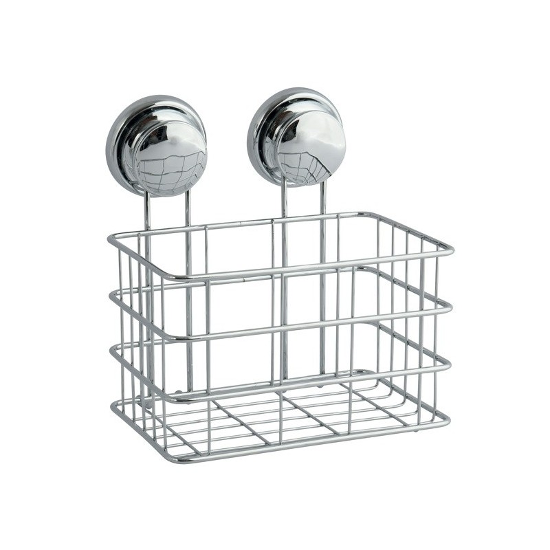 MSV Duschregal mit Saugnäpfen Chromstahl MSV