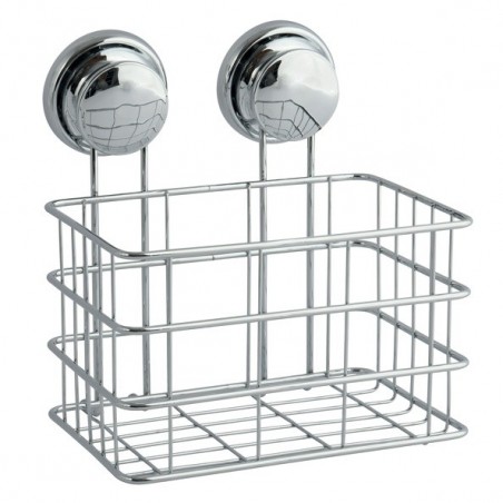 Etagère Panier de douche à ventouses Acier Chromé MSV MSV