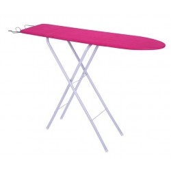 MSV Table à repasser 122x30x80cm Acier Rose, Vert, Bleu ou motif