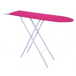 MSV Table à repasser 122x30x80cm Acier Rose, Vert ou Bleu