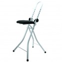 Tabouret de repassage ajustable & pliable en Acier (46x47x91cm) MSV MSV