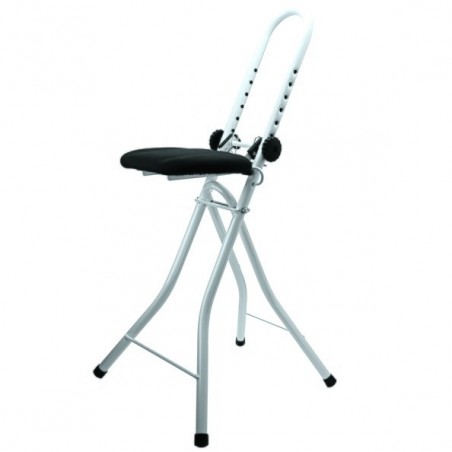Tabouret de repassage ajustable & pliable en Acier (46x47x91cm) MSV MSV