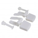 MSV Hinges for Toilet Seat Plastic MSV