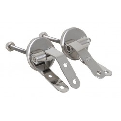 MSV Bisagras de acero inoxidable para asiento de inodoro MSV