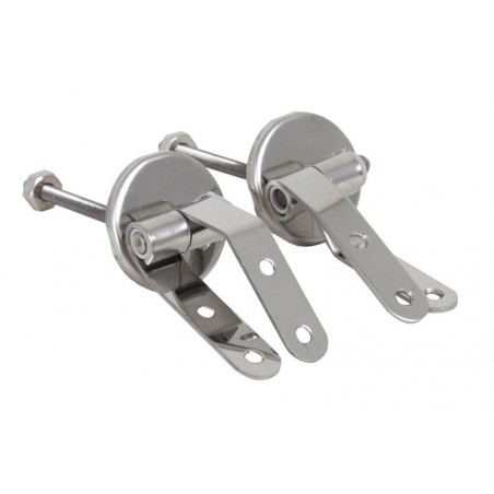MSV Bisagras de acero inoxidable para asiento de inodoro MSV
