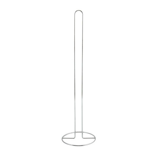 Porte Rouleau Papier WC Sur Pied - Acier Blanc, Dimensions 14.5x50.5 Cm, Rangement Pratique Pour Salle De Bain, Design Simple